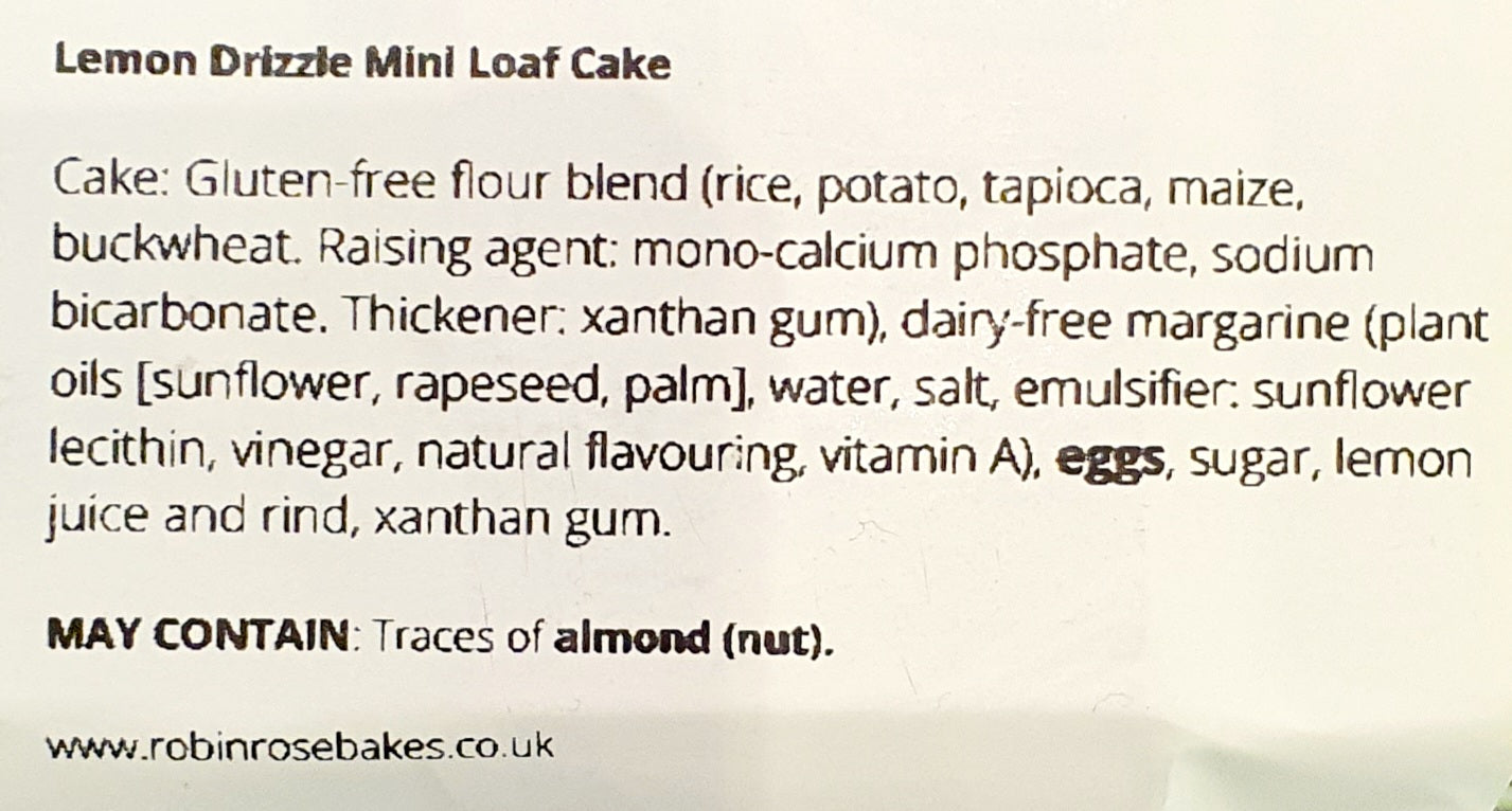 Free From - Lemon Drizzle Loaf Tin