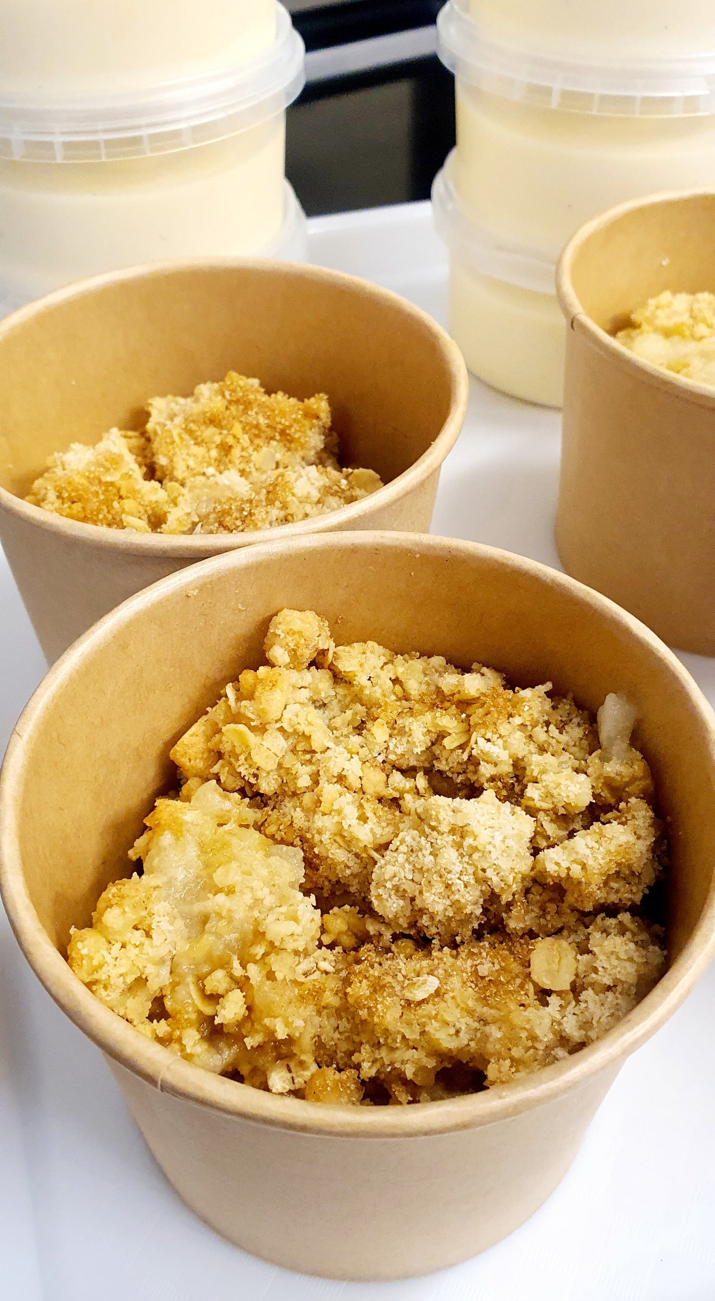 Apple Crumble & Custard LARGE Serves 8-10 - Xmas Week Pre Order Only