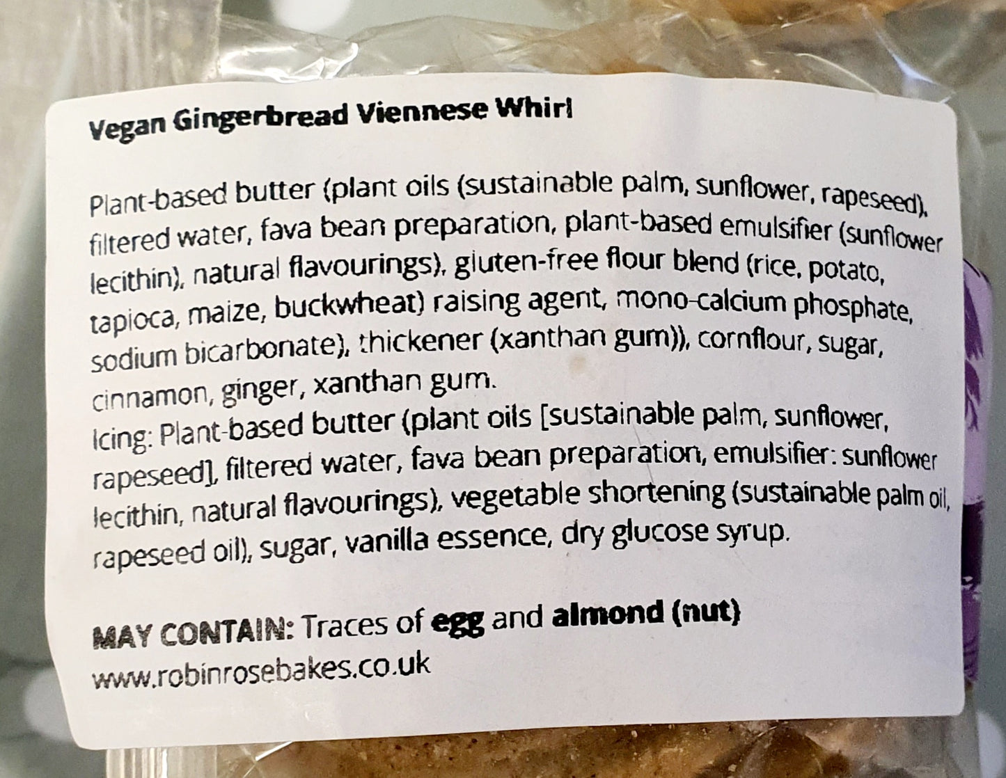 FREE FROM - VEGAN Gingerbread Viennesse Whirl