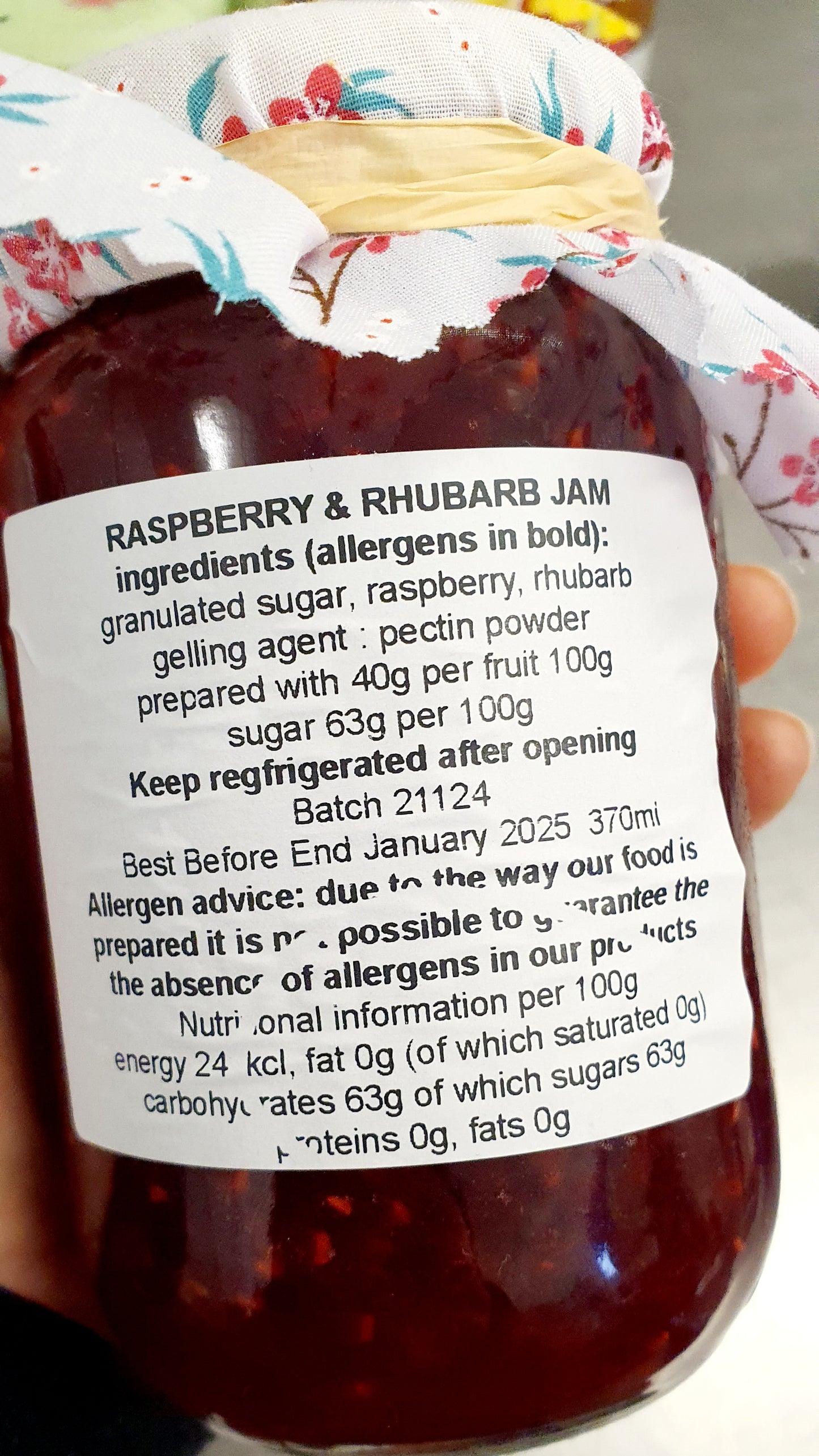 Raspberry & Rhubarb Jam