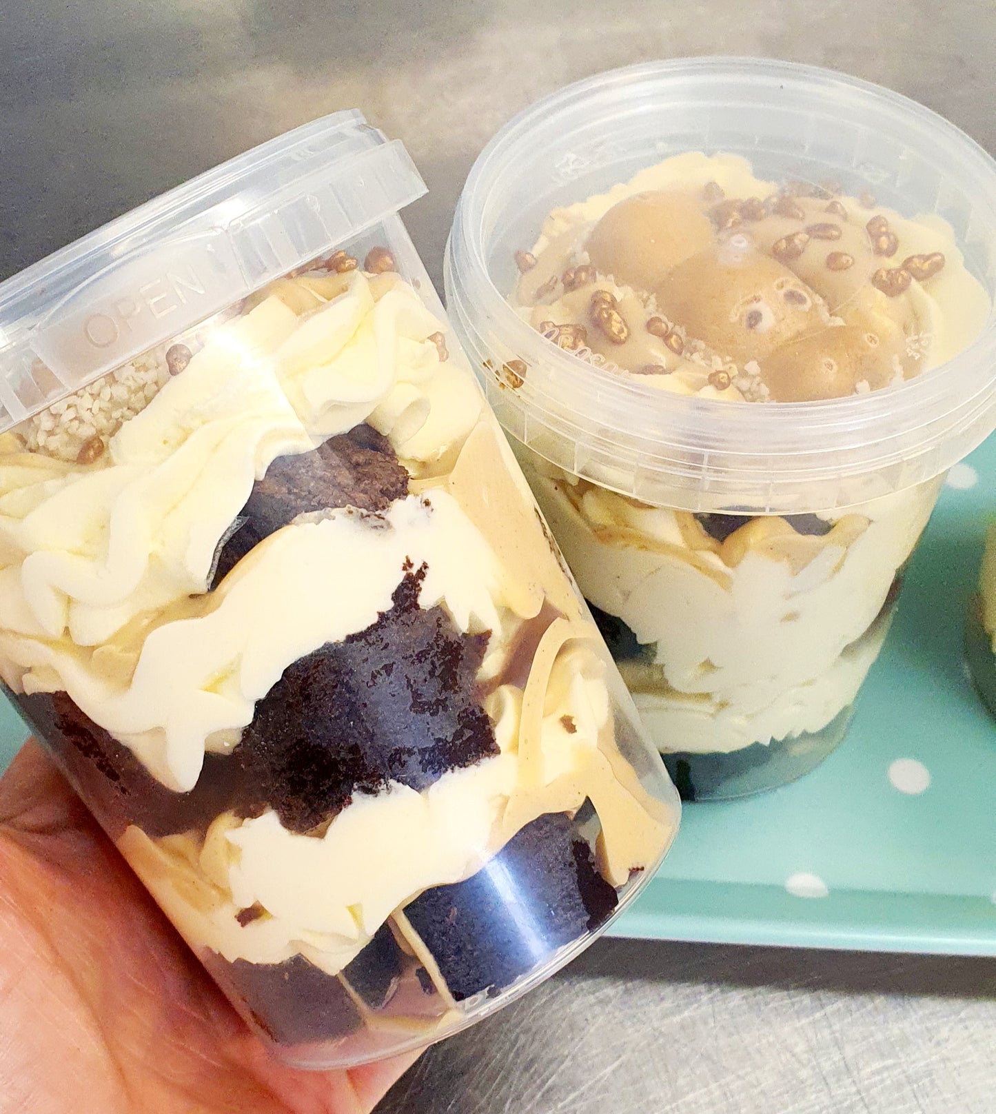 Kinder Brownie Sundae Pot - XMAS WEEK PRE ORDER ONLY