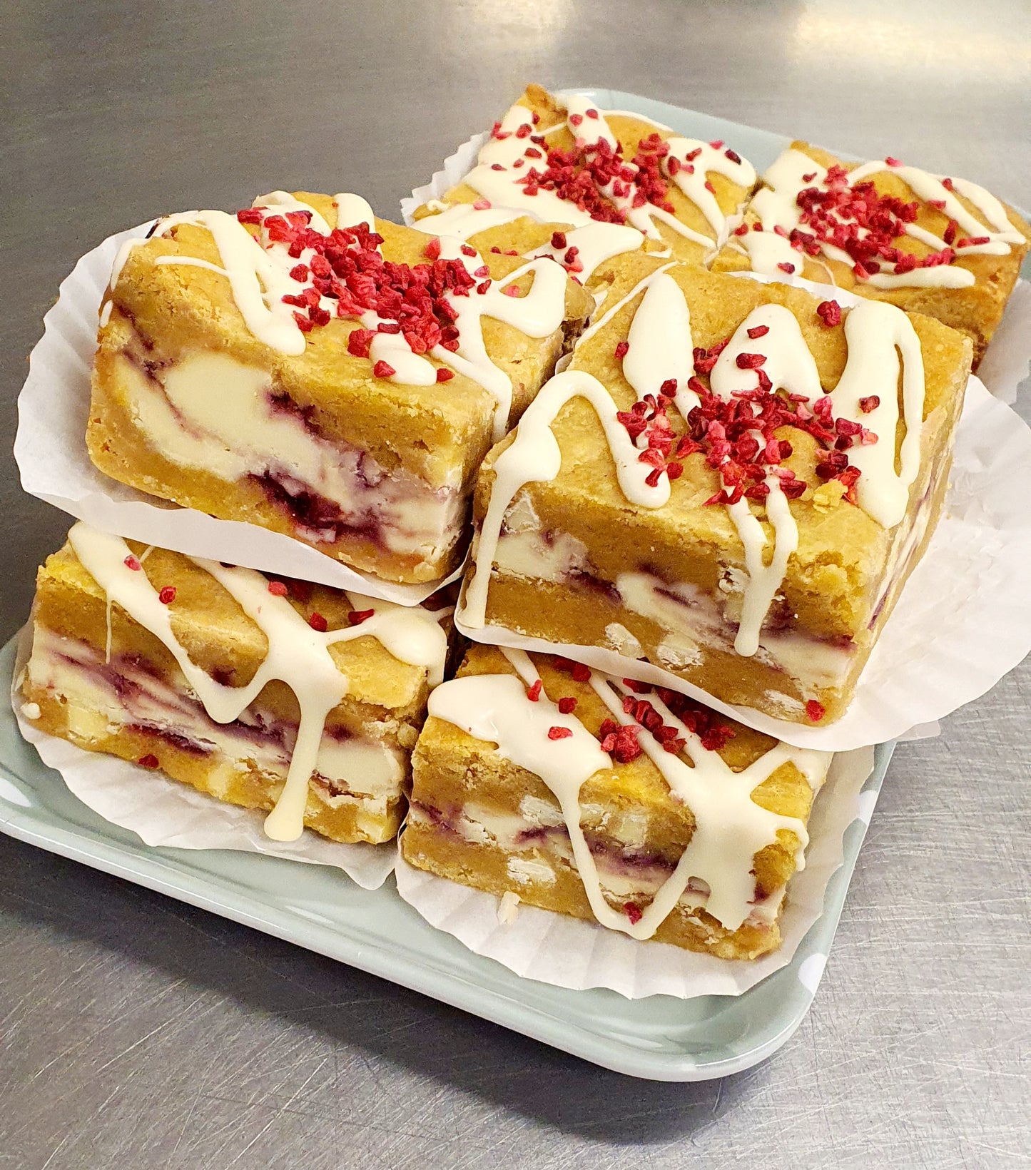 White Chocolate & Raspberry Cookie Bar - Smaller Portion and part of our MEAL DEAL
