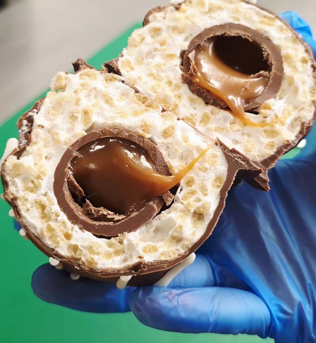 Caramel Egg Rice Crispy Scotch Egg