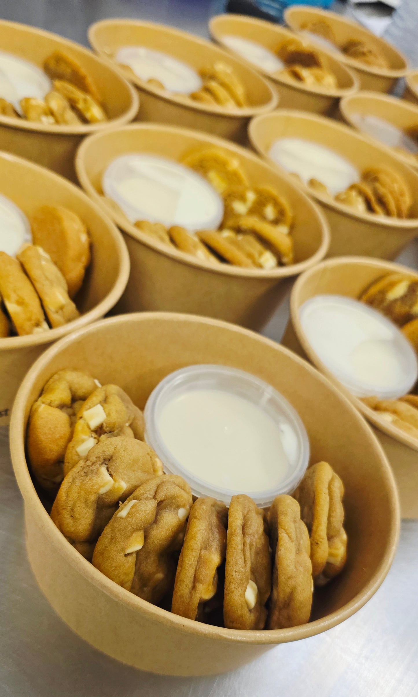 Mini Cookies with WHITE Choc Dip