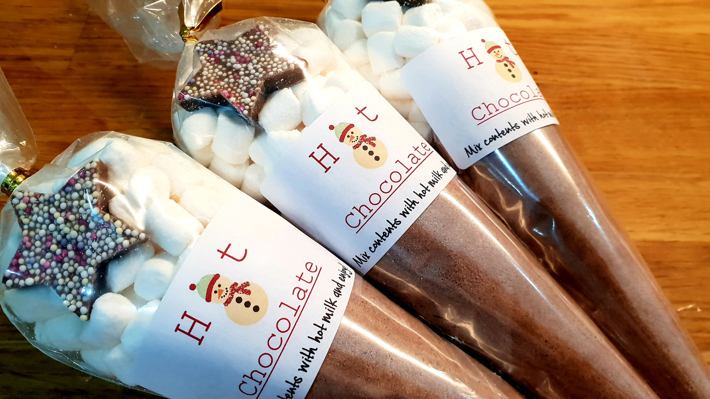 Homemade Hot Chocolate Cones