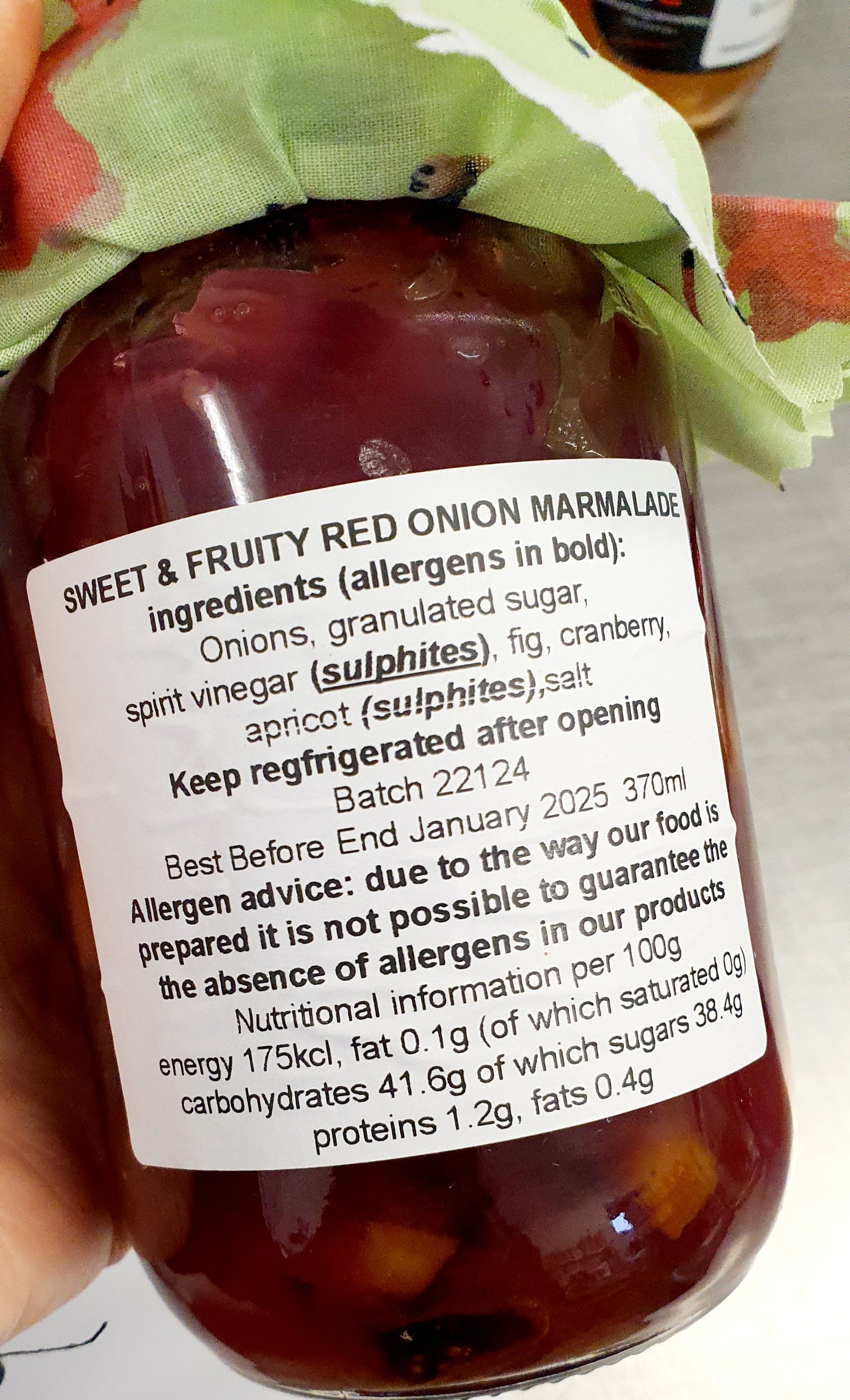 Sweet & Fruity Red Onion Marmalade