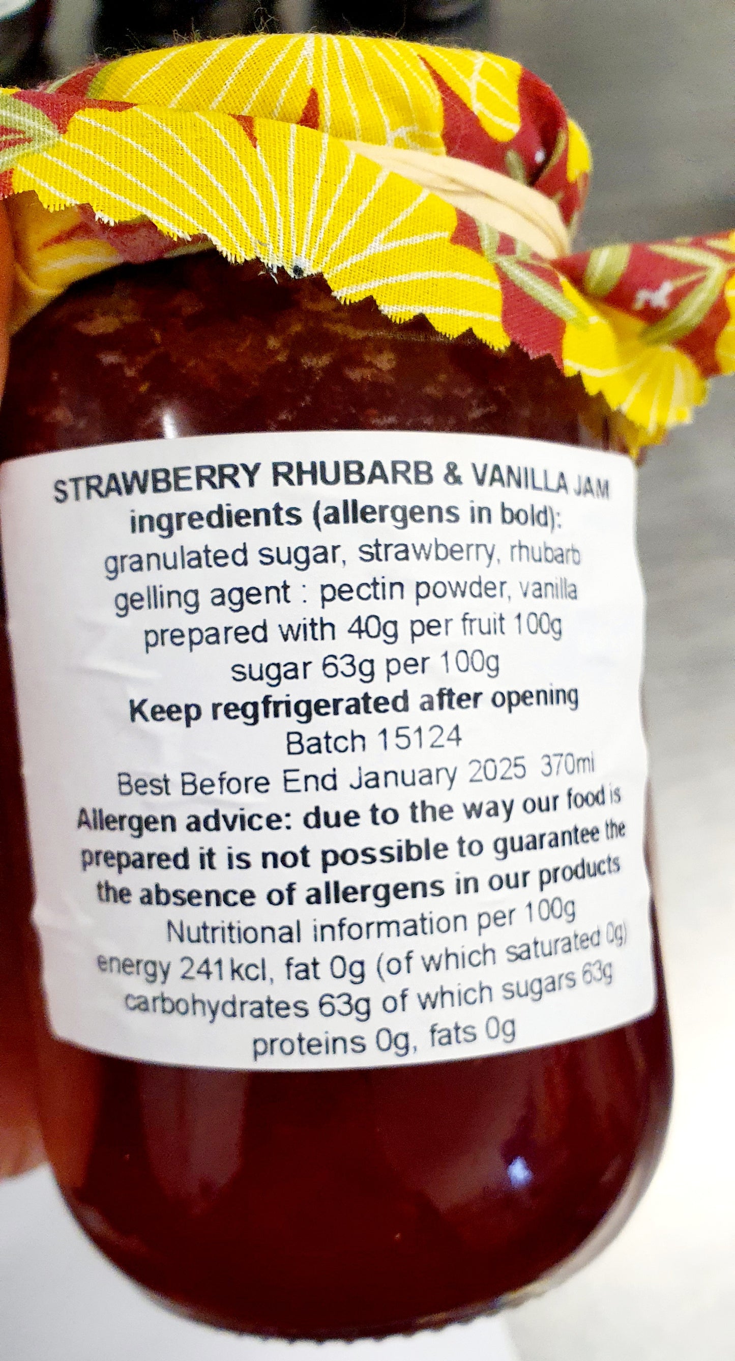 Strawberry, Rhubarb & Vanilla Jam
