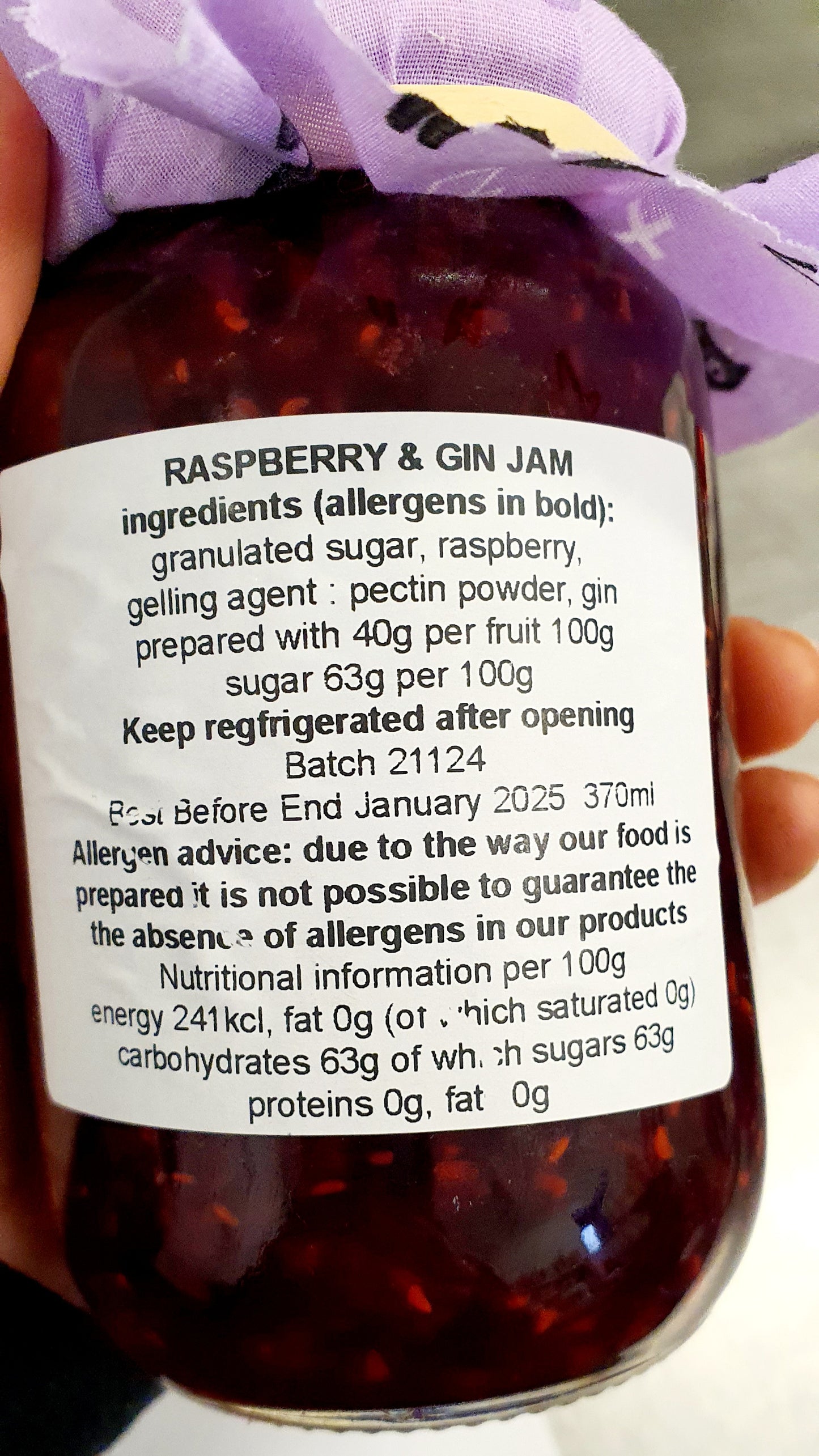 Raspberry & Gin Jam