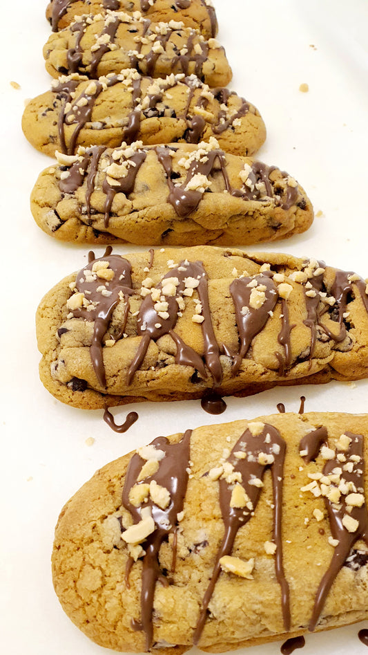 Snickers Stuffed Cookie