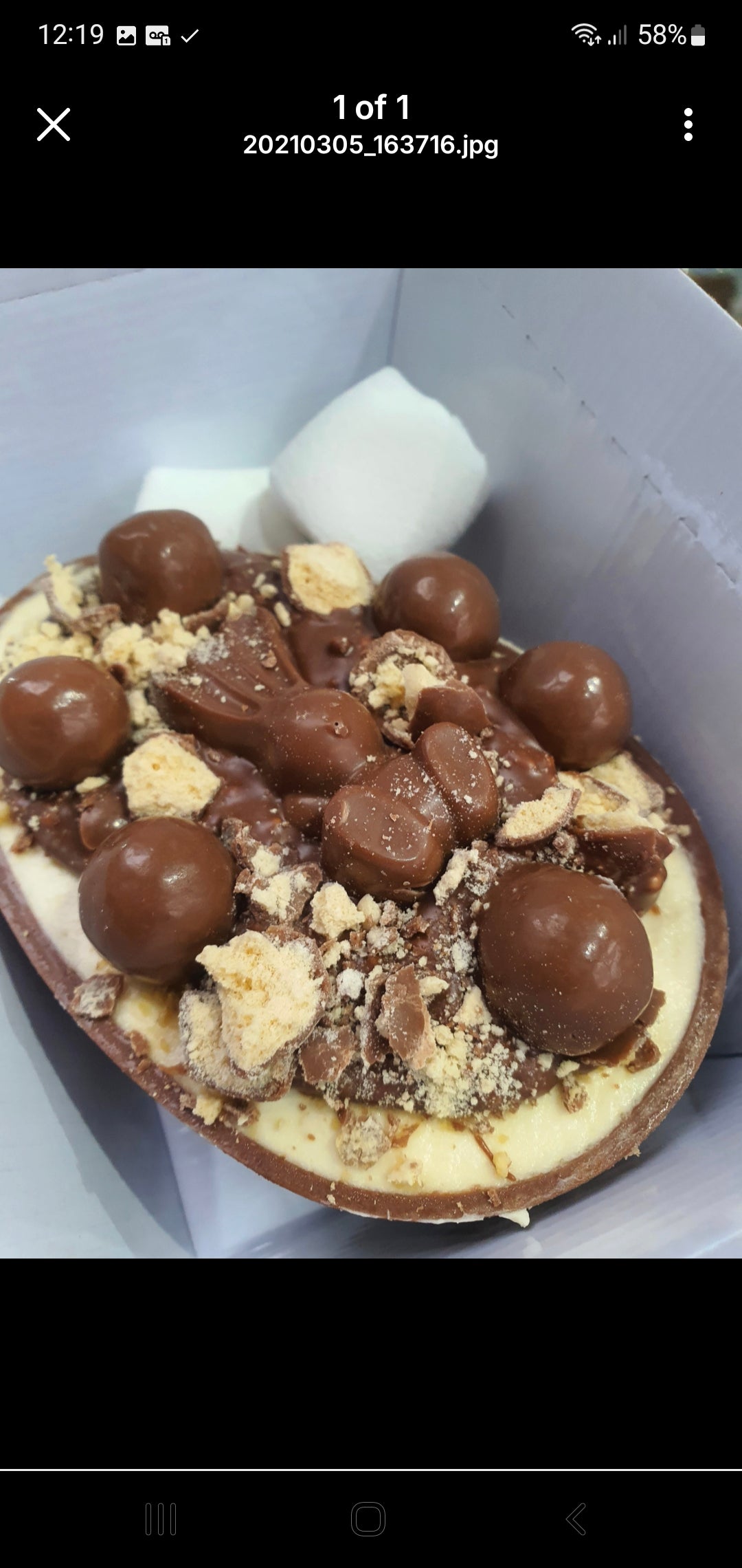 Half Egg Cheesecake - Malteser - Easter Pre Order