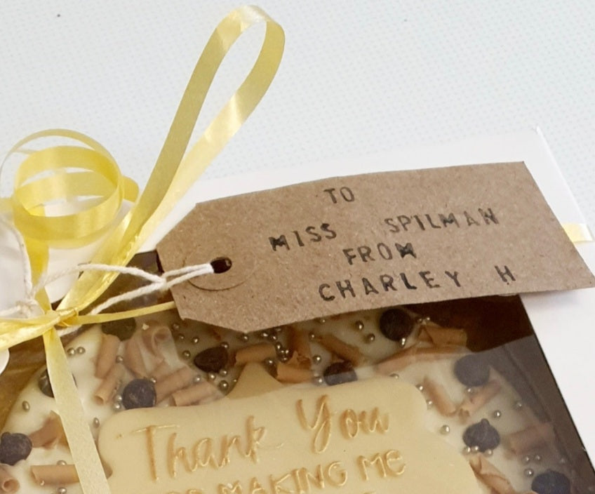 Personalised Hand Stamped Gift Tag