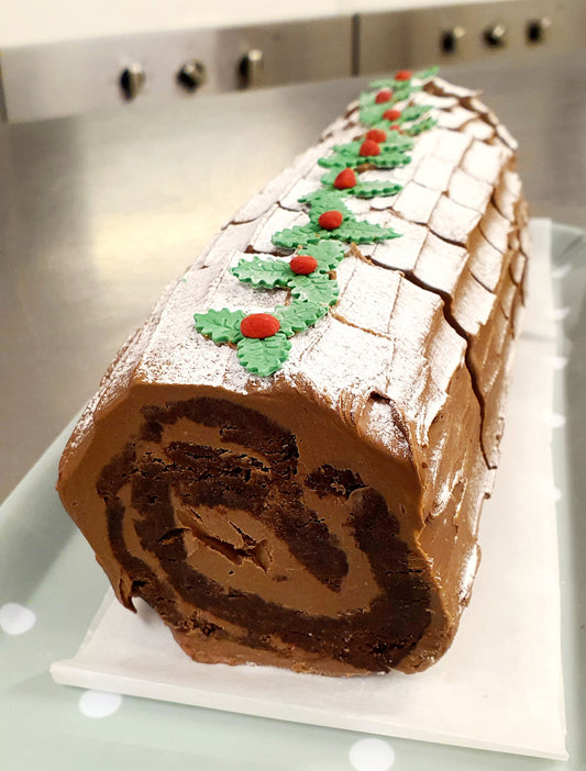 Brownie Chocolate Log SLICE - Xmas Week Pre Order Only