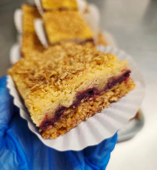 Blackberry Crumble Flapjack