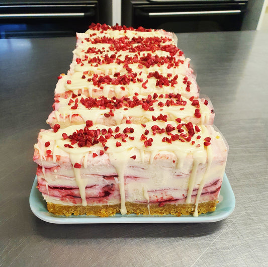 White Chocolate & Raspberry Cheesecake Bar - AVAILABLE FROM THURSDAY