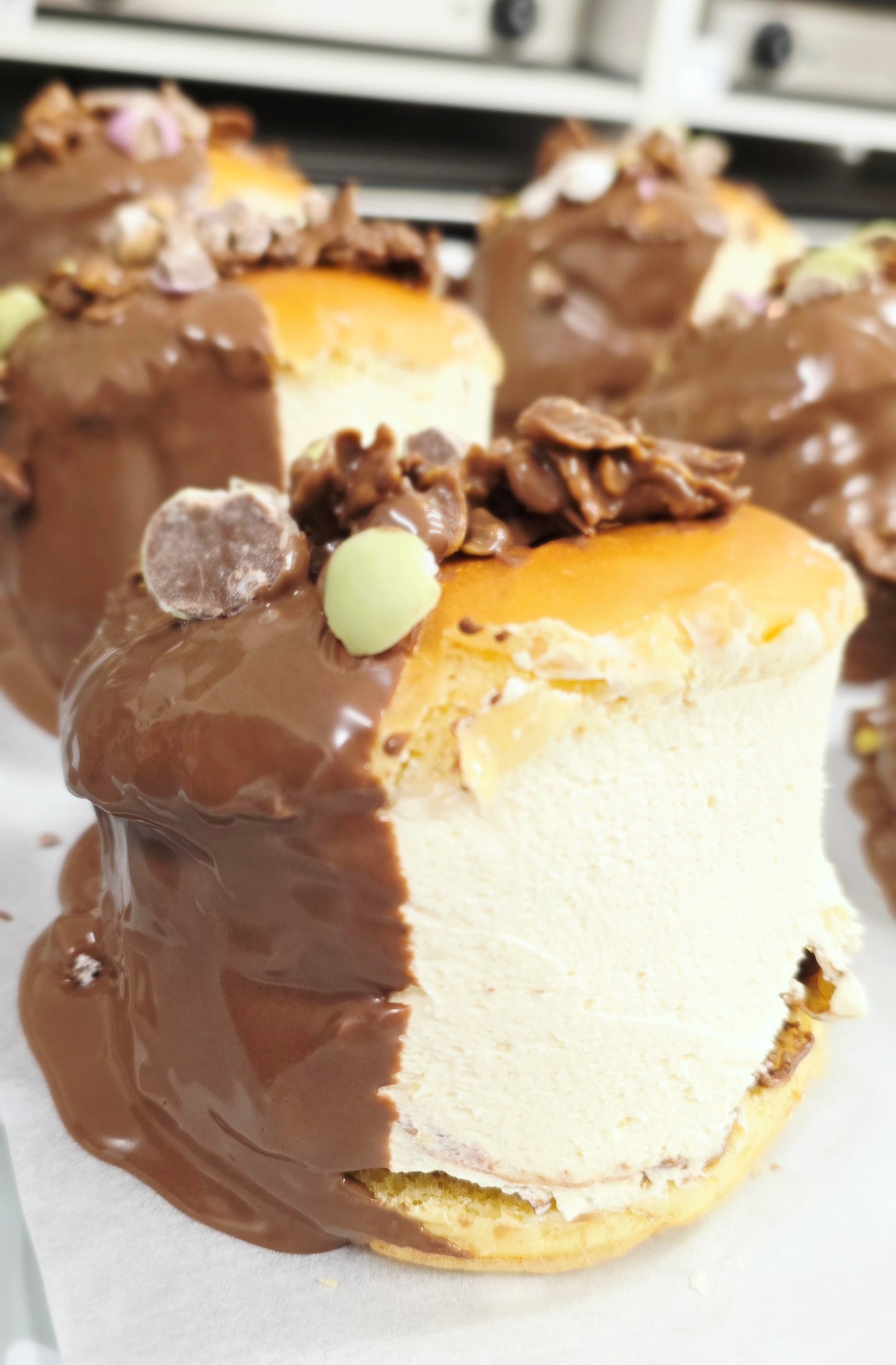 Mini Egg Cornflake Choc Crunch Maritozzi Cream Bun - Easter Pre Ordee