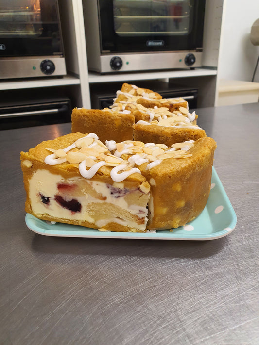 Cherry Bakewell Cookie Pie
