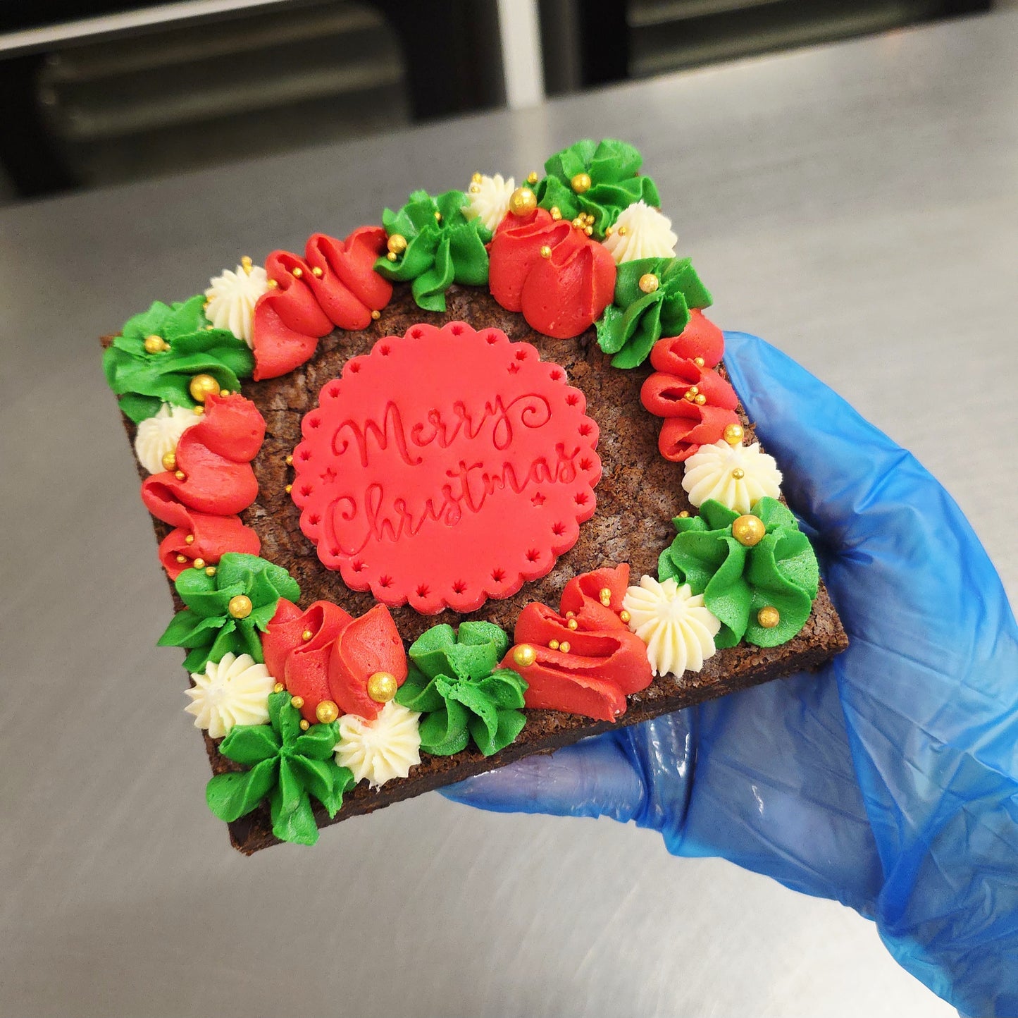 Christmas 5" Brownie Slab