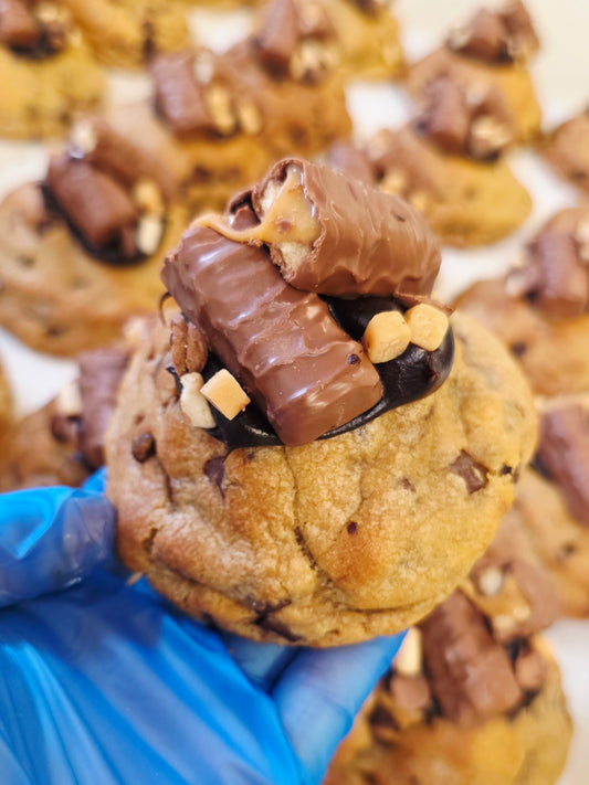 Twix Stuffed Cookie