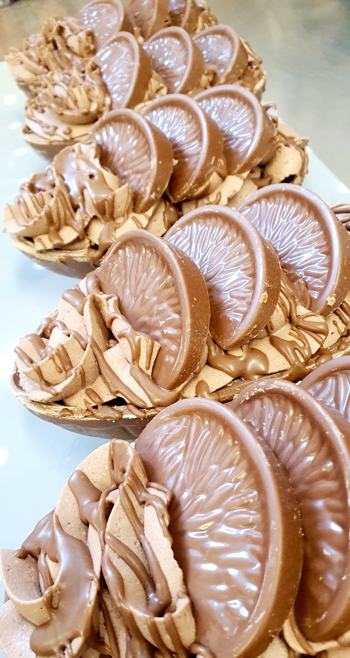 Half Egg Cheesecake - Terrys Choc Orange - Easter Pre Order