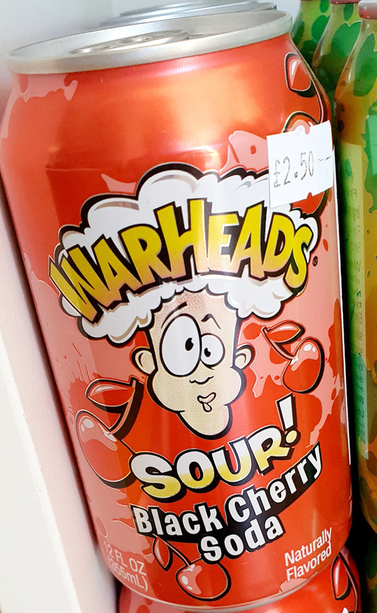 Warheads Sour 355ml - Black Cherry Soda