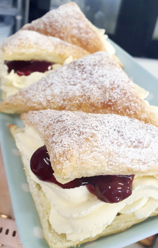 Black Cherry & Fresh Cream Turnover - XMAS WEEK PRE ORDER ONLY