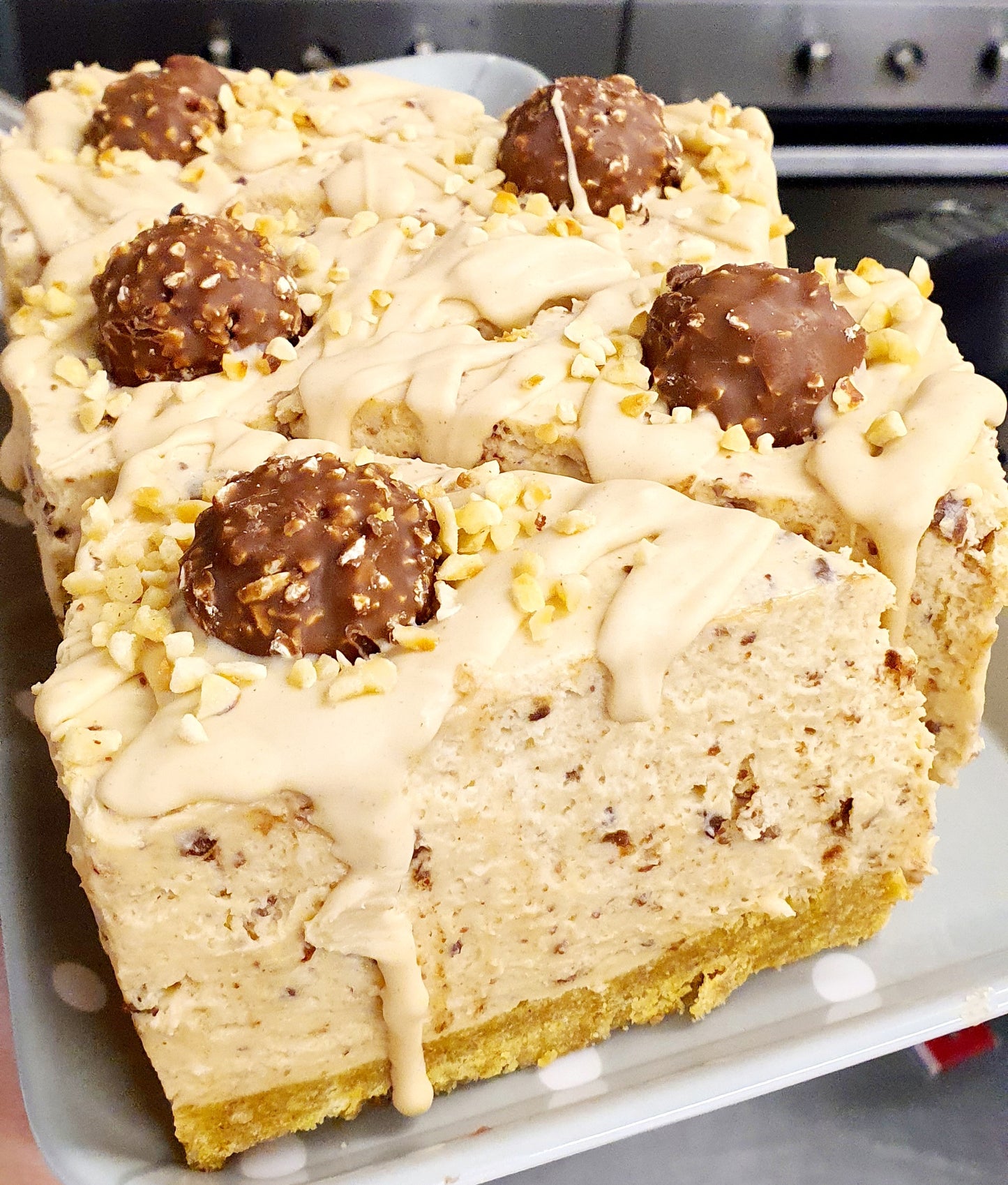 Ferrero Rocher Cheesecake - SLICE - XMAS WEEK PRE ORDER ONLY