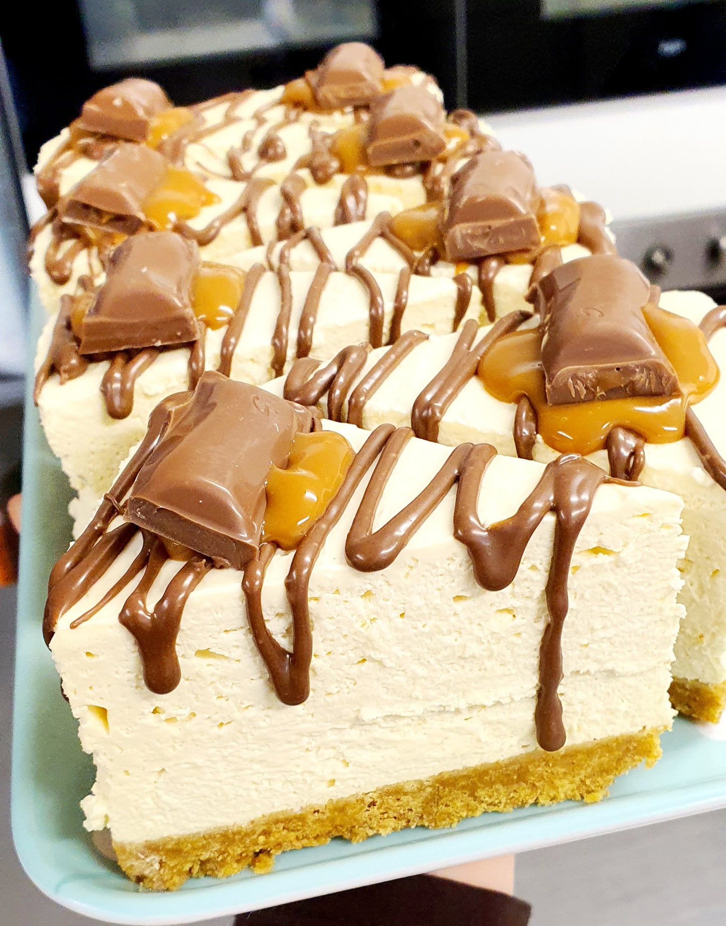 Salted Caramel Galaxy Cheesecake - SLICE - XMAS WEEK PRE ORDER ONLY
